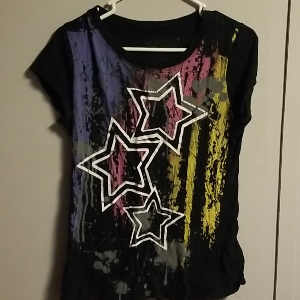 Rocker graphic t shirt 3 stars